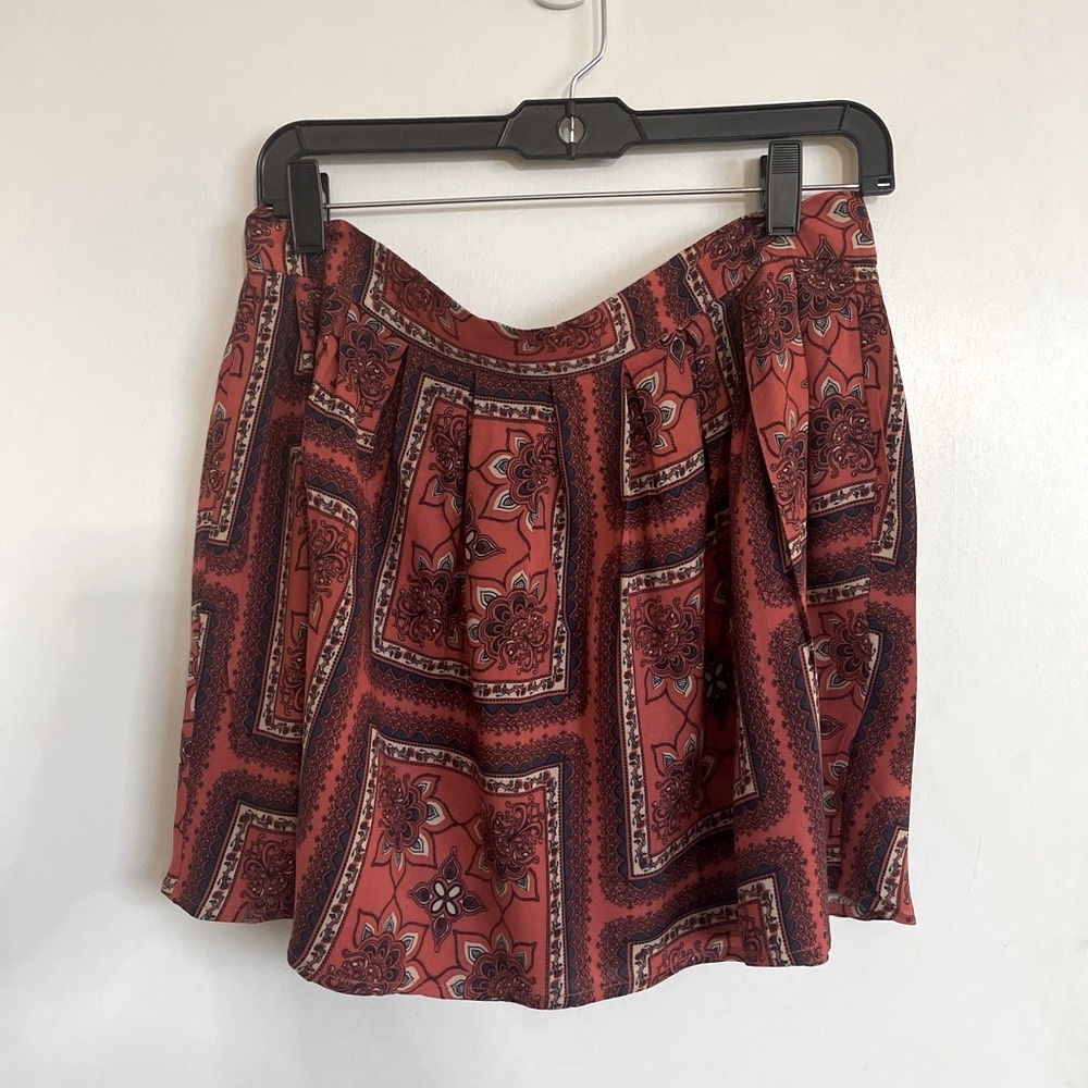 Frenchi Floral Multicolor Short Skirt - Size L